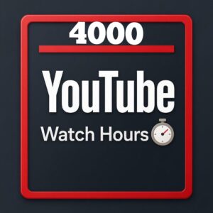 buy 4000 youtube watch hours